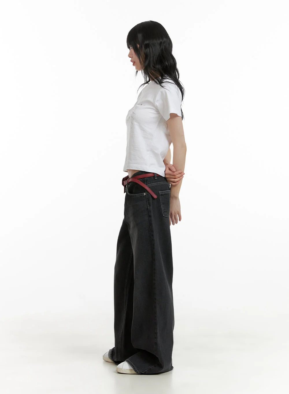 Low Rise Baggy Jeans CU410 - Image 4