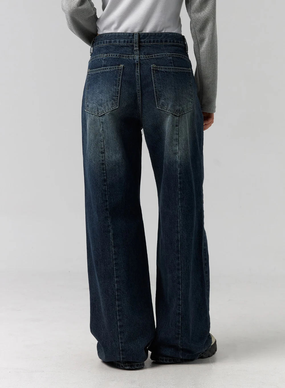 Low Rise Washed Wide Jeans CG315 - Image 6
