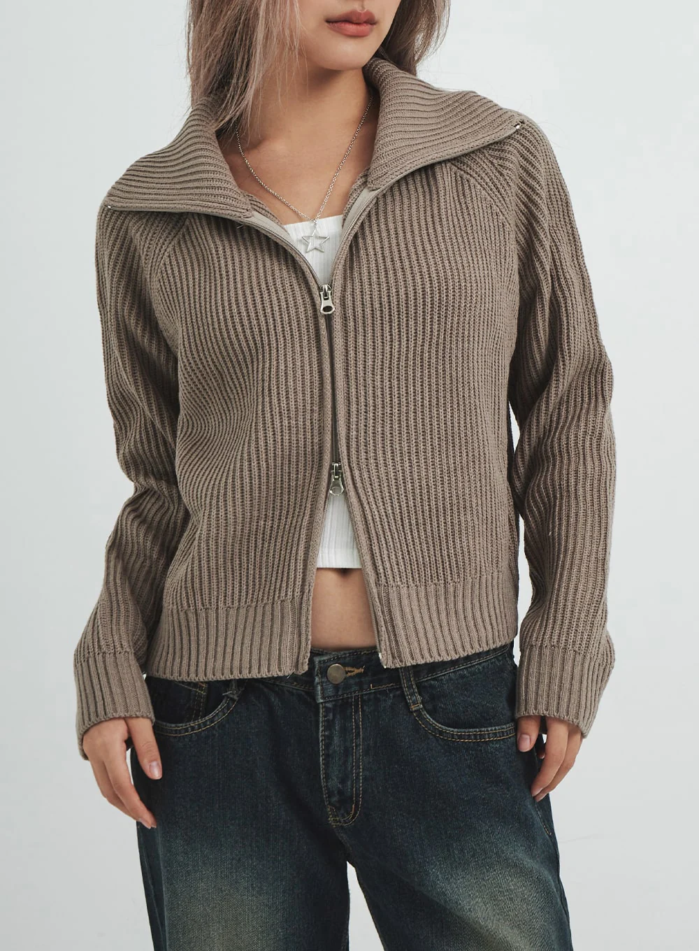 Low Rise Washing Wide Jeans CS14 - Image 11