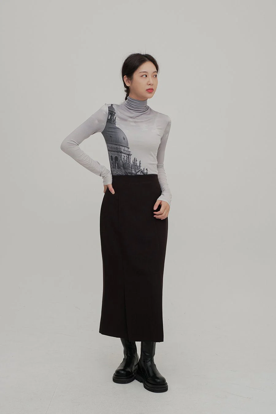 Maxi Skirt with Slit - Image 8