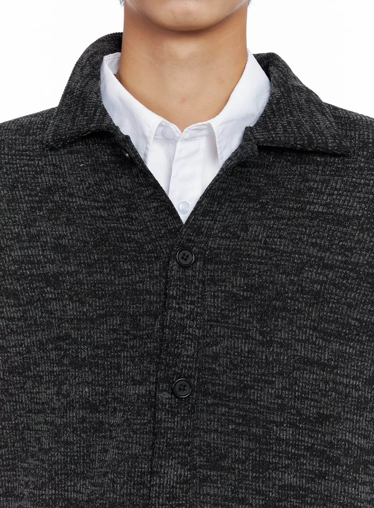 Men's Button-Up Collar Knit Cardigan IO516 - Image 4
