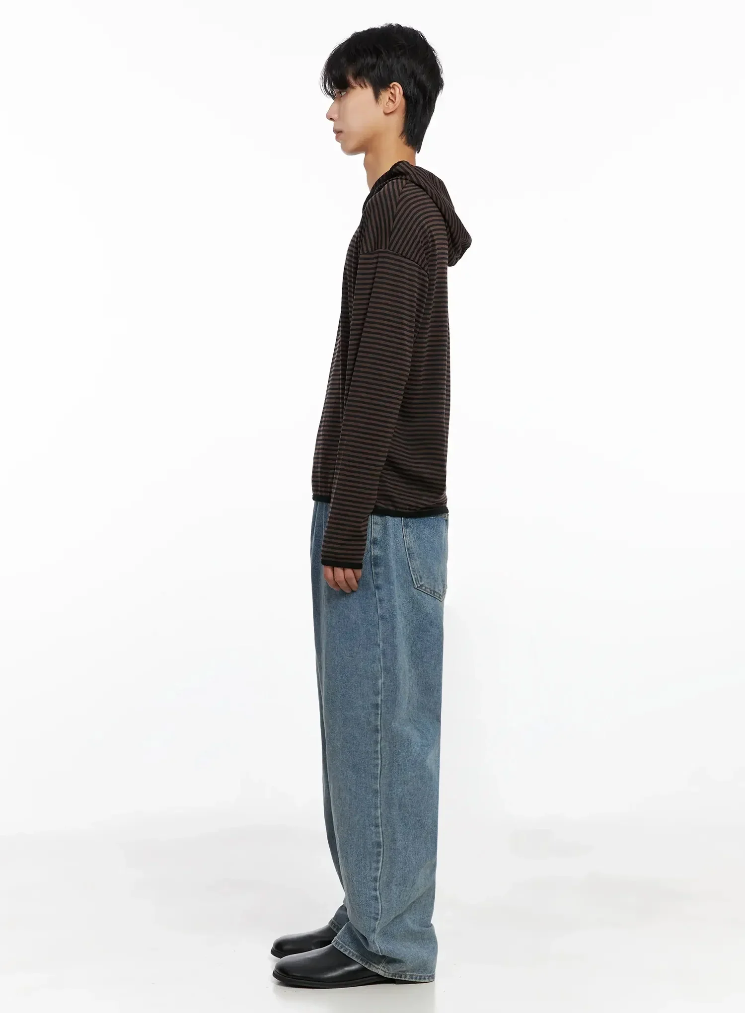 Men's Classic Blue Denim Jeans IO516 - Image 12