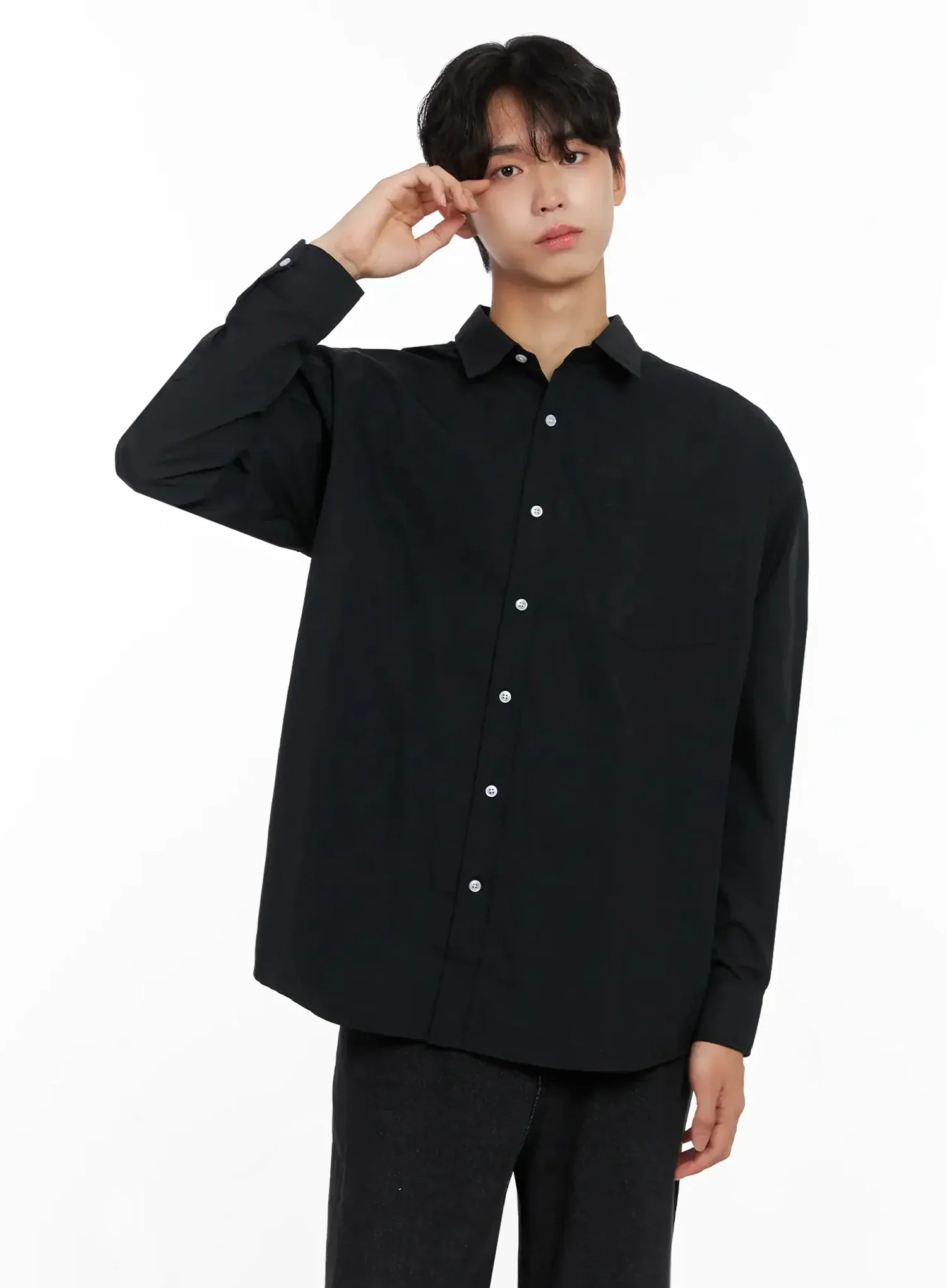 Men's Classic Button-Up Shirt IO516 - Image 5