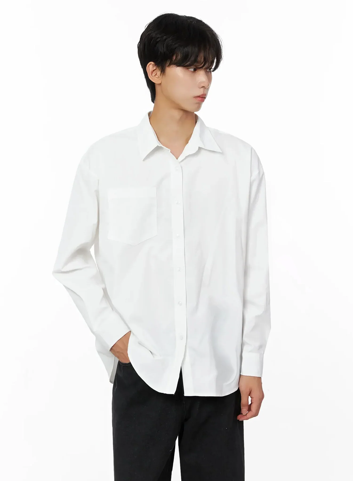 Men's Classic Button-Up Shirt IO516 - Image 8