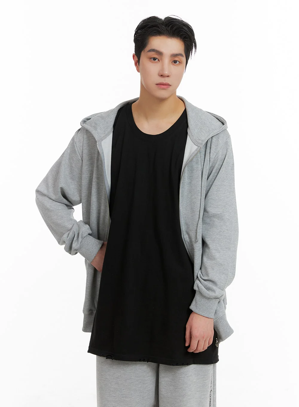 Men's Classic Cotton Hoodie Jacket IA401 - Image 4