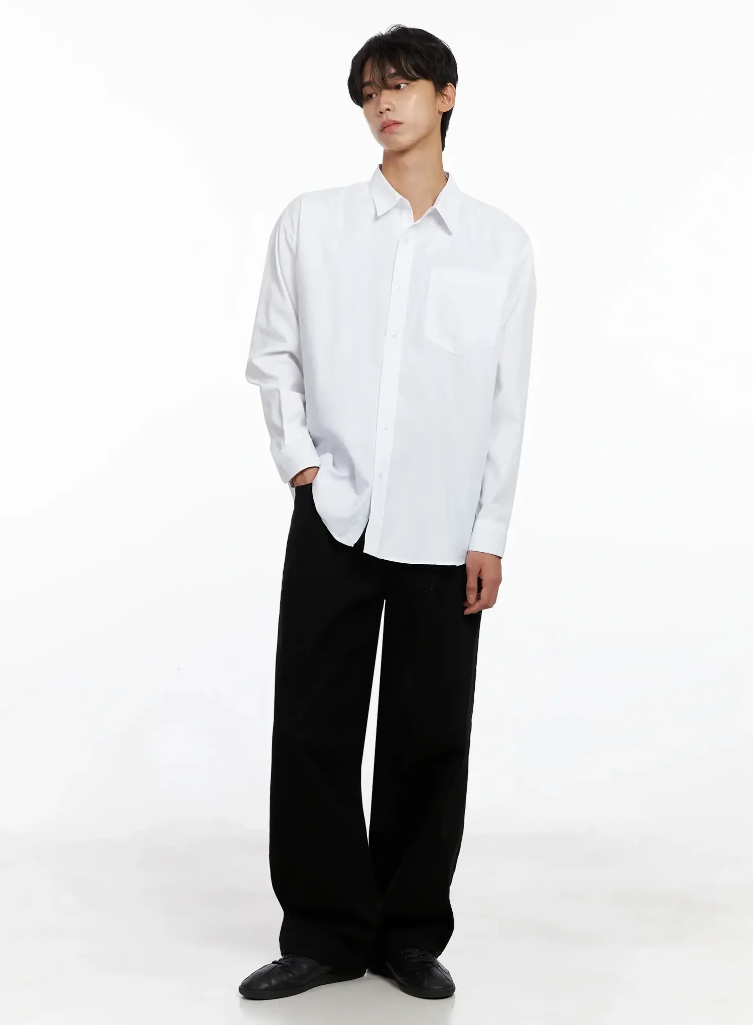 Men's Essential Button-Up Shirt IO516 - Image 11