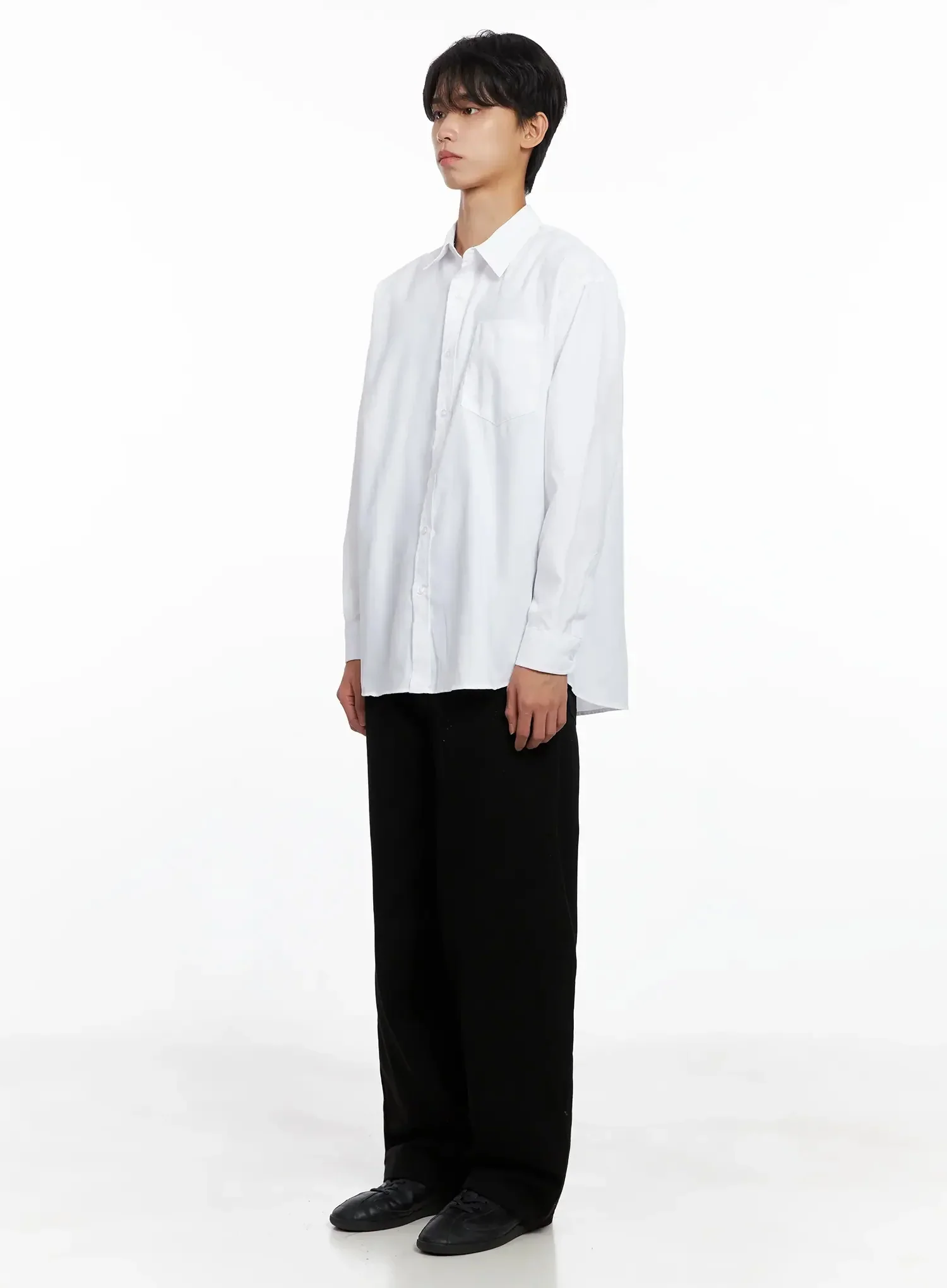 Men's Essential Button-Up Shirt IO516 - Image 6