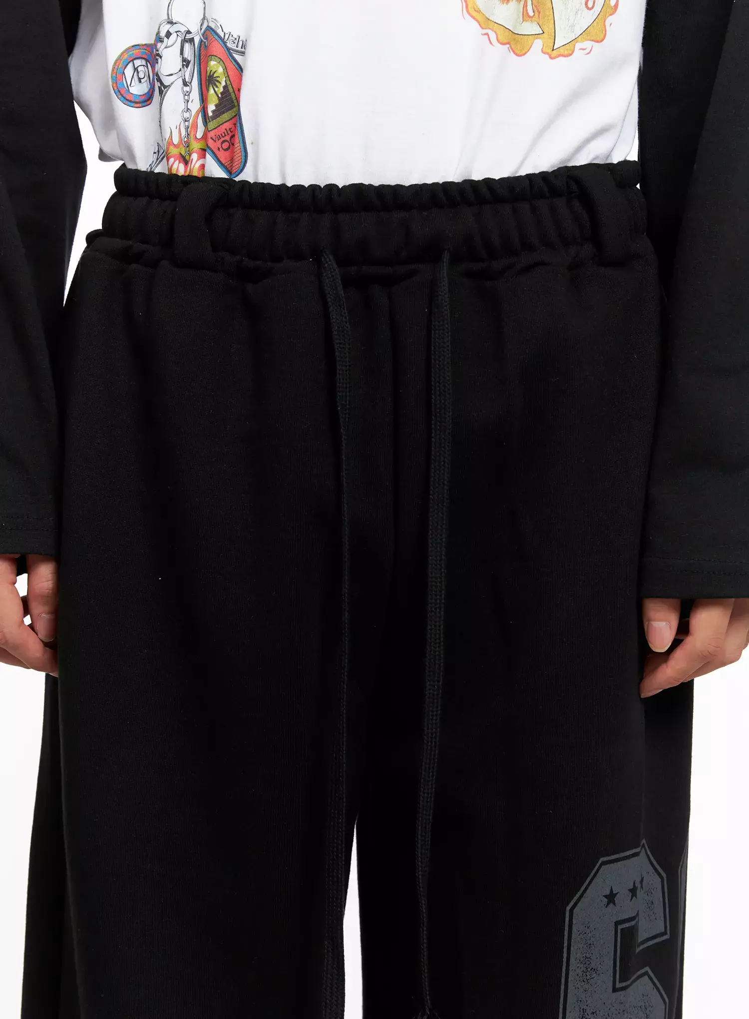 Men's Number Graphic Sweatpants IO516 - Image 4