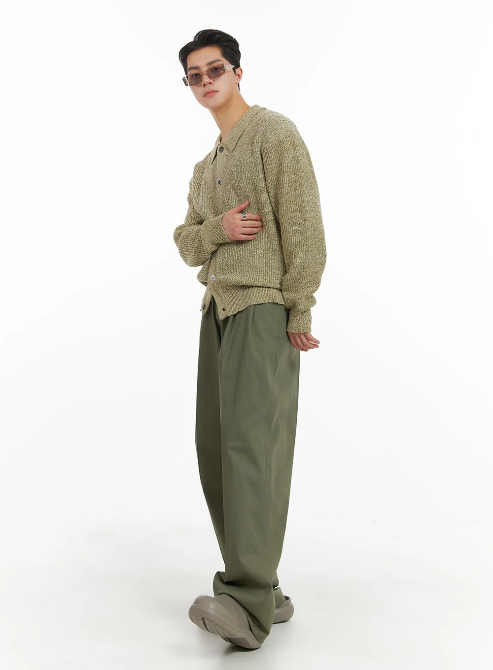 Men's Wide Fit Cotton Trousers IA401 - Image 3