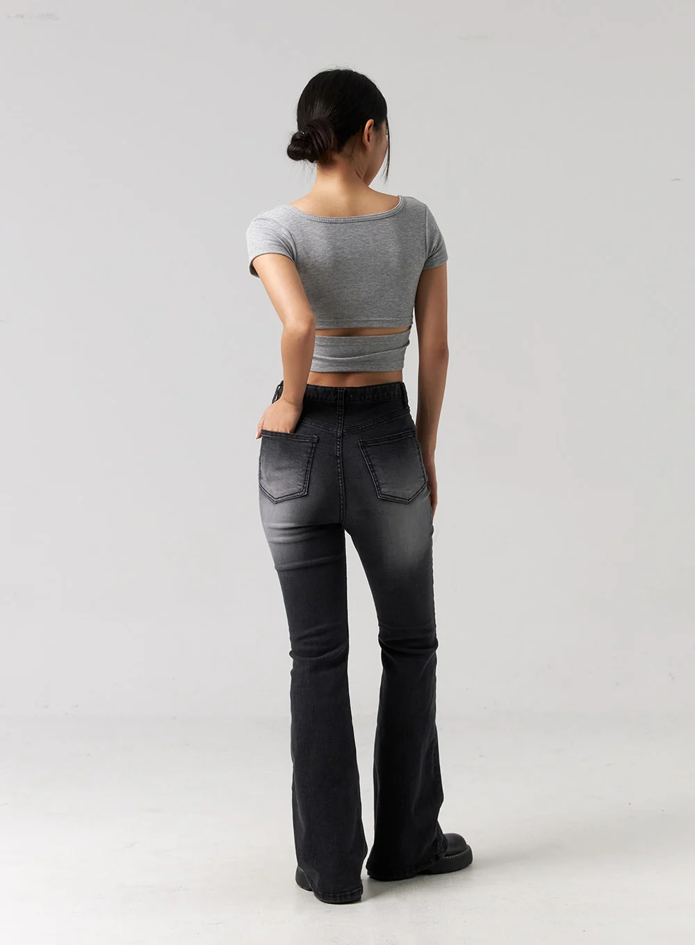 Modern Slim Bootcut Jeans CG319 - Image 10