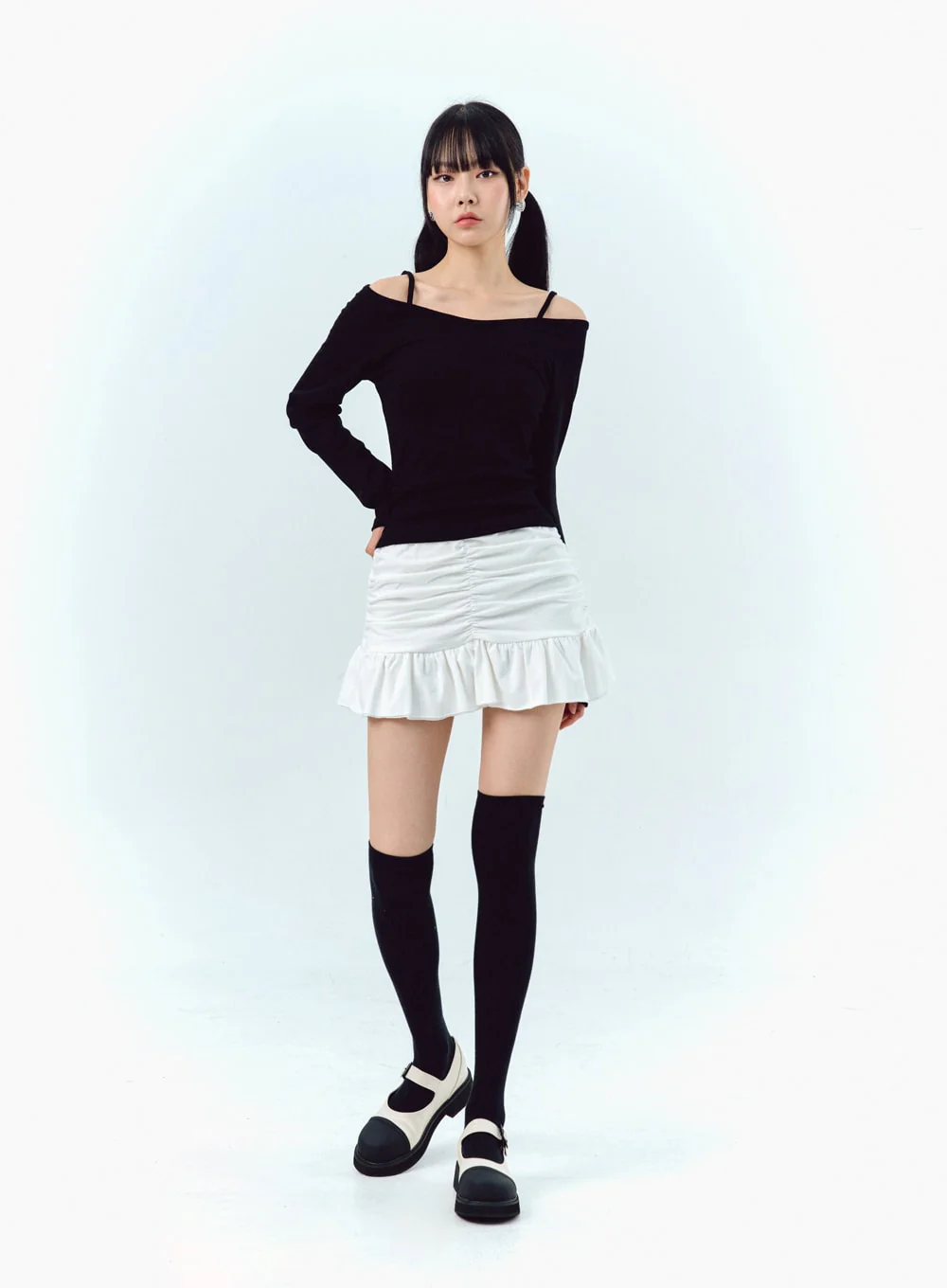 Off-Shoulder Long Sleeve Top IG304 - Image 7