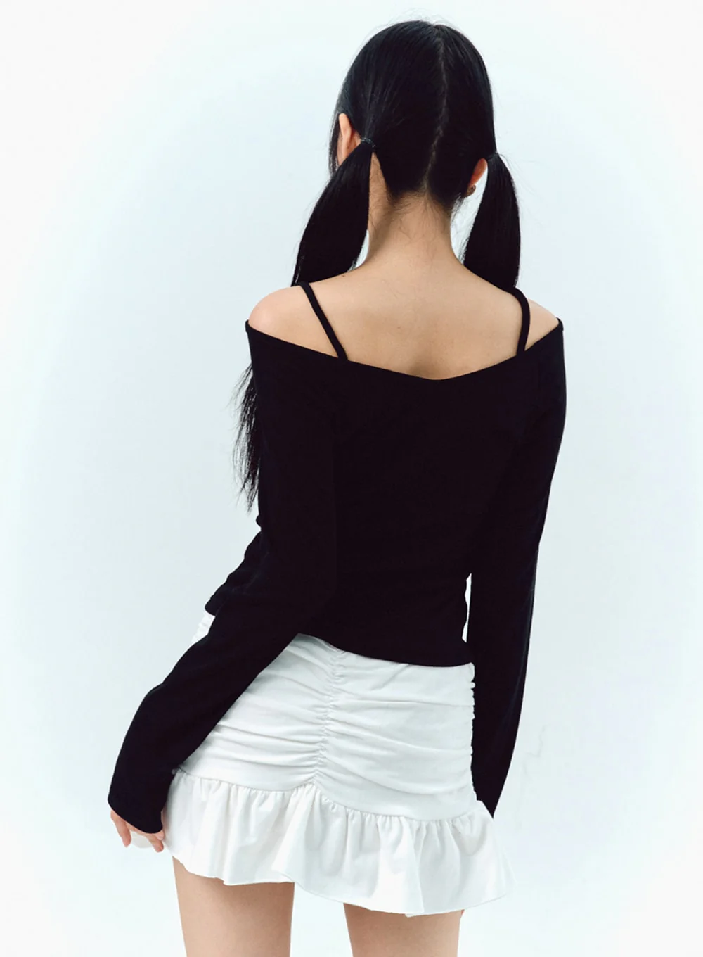 Off-Shoulder Long Sleeve Top IG304 - Image 9