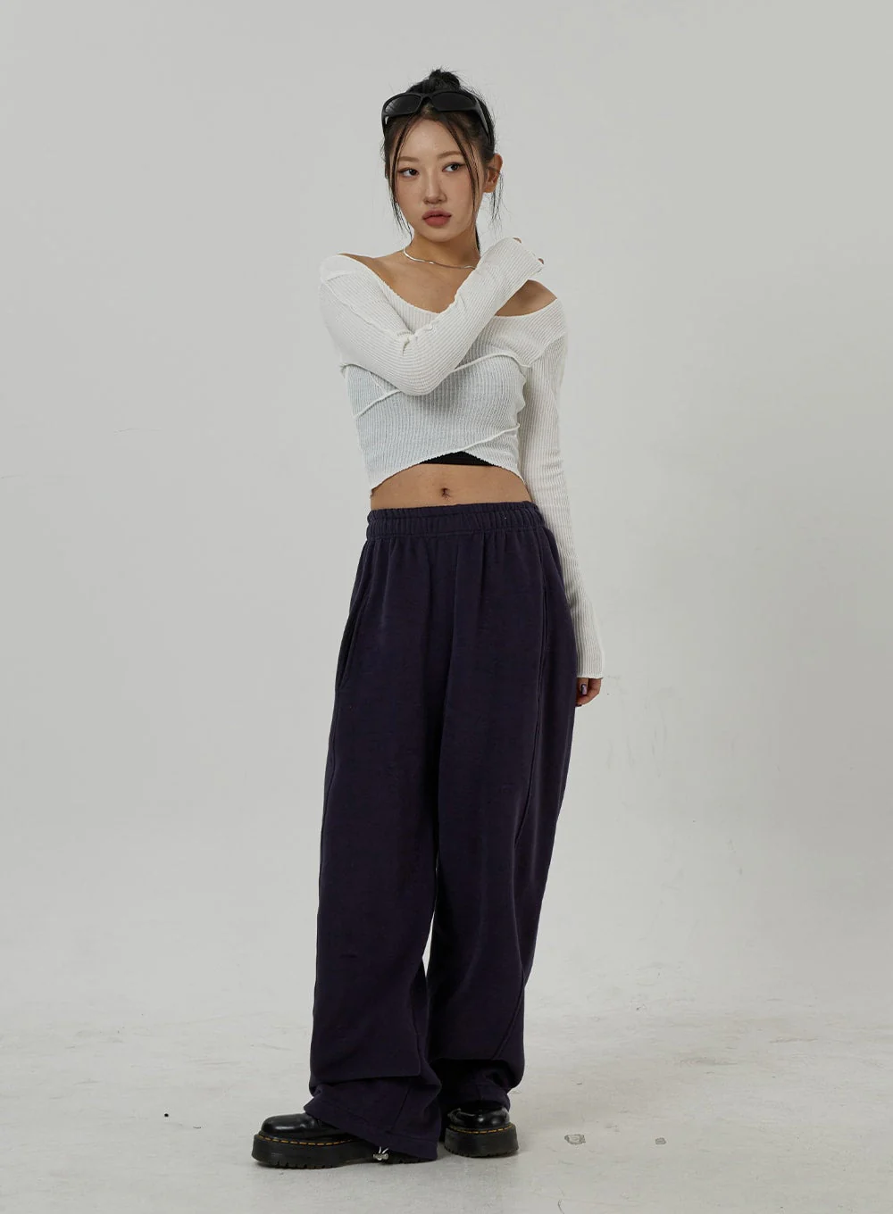 Off-Shoulder Mesh Cropped Top CD20 - Image 13