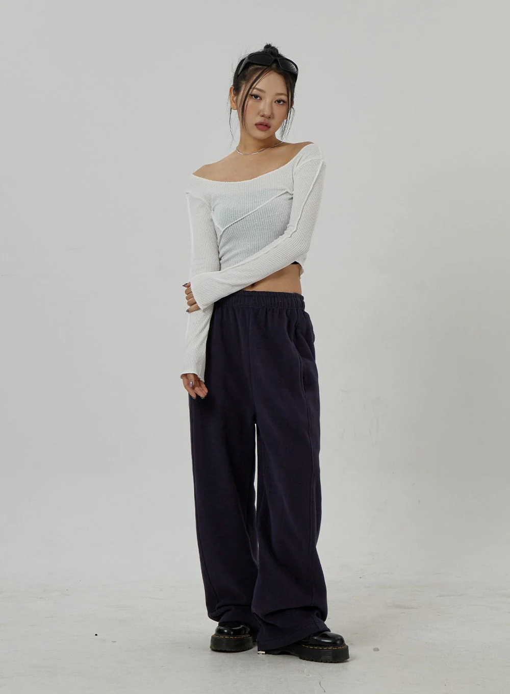 Off-Shoulder Mesh Cropped Top CD20 - Image 3