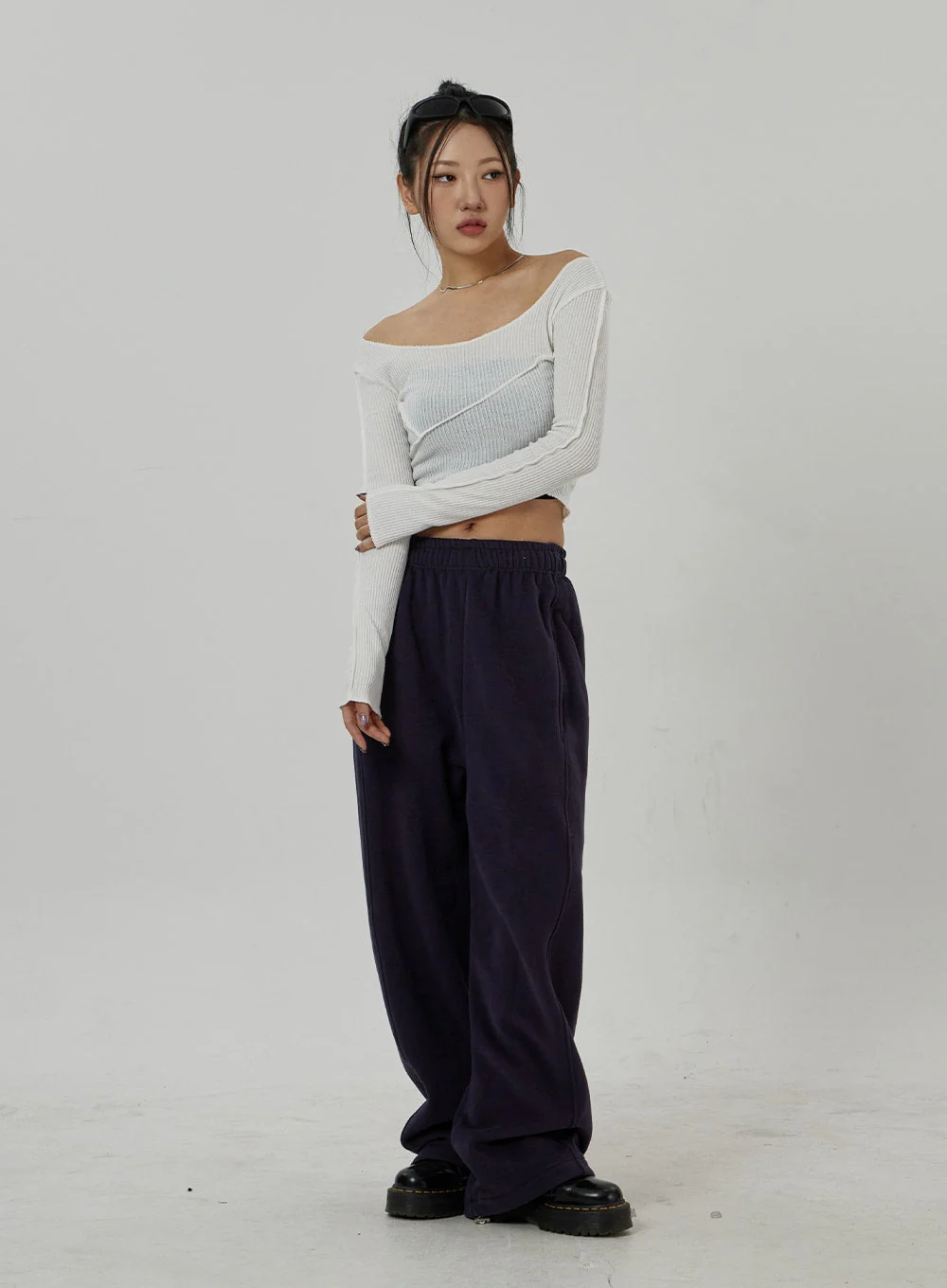 Off-Shoulder Mesh Cropped Top CD20 - Image 7