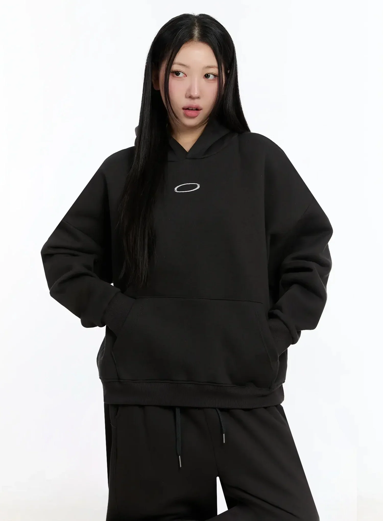 Oval Graphic Oversized Hoodie IM509 - Image 3