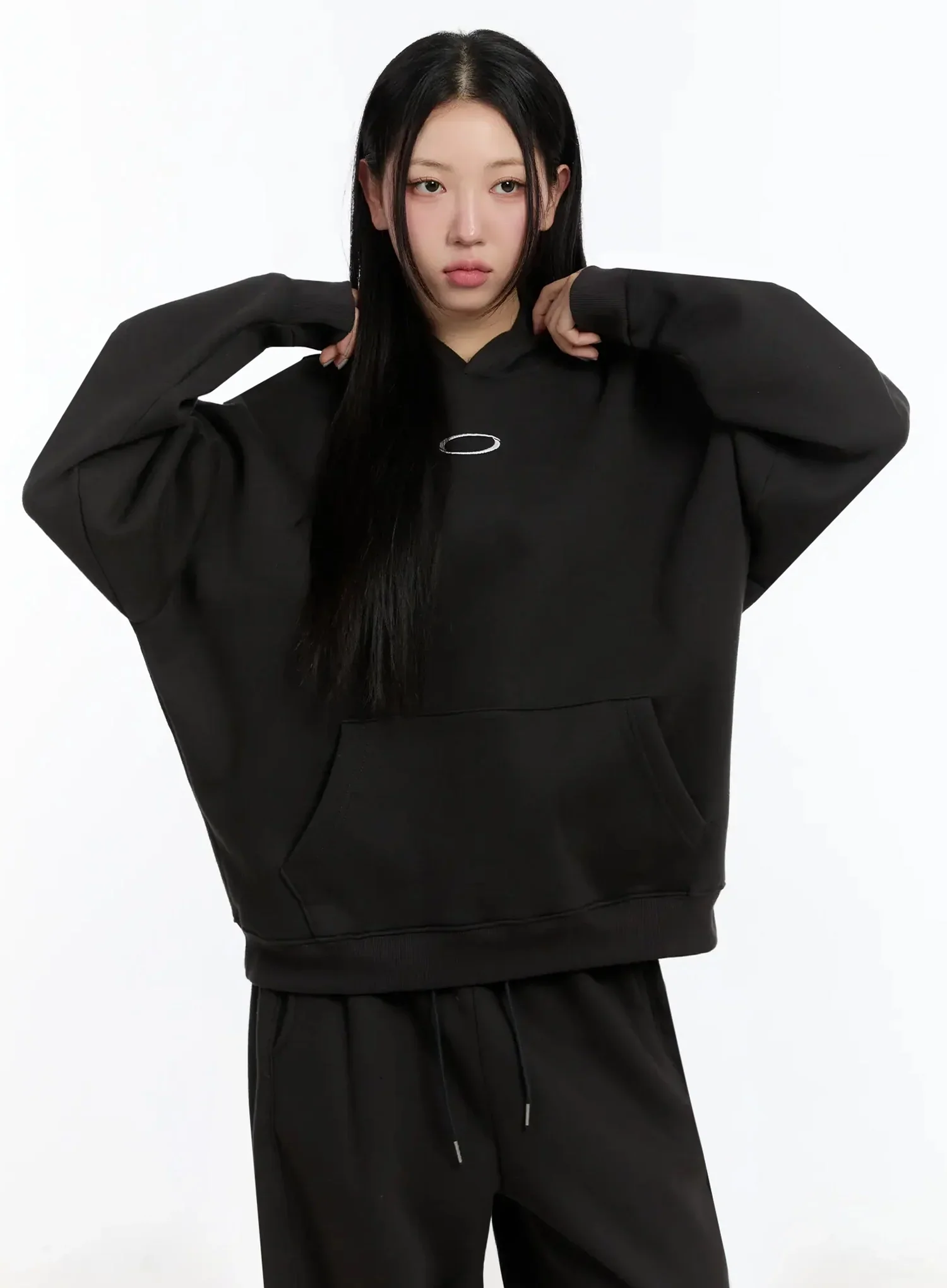 Oval Graphic Oversized Hoodie IM509 - Image 7