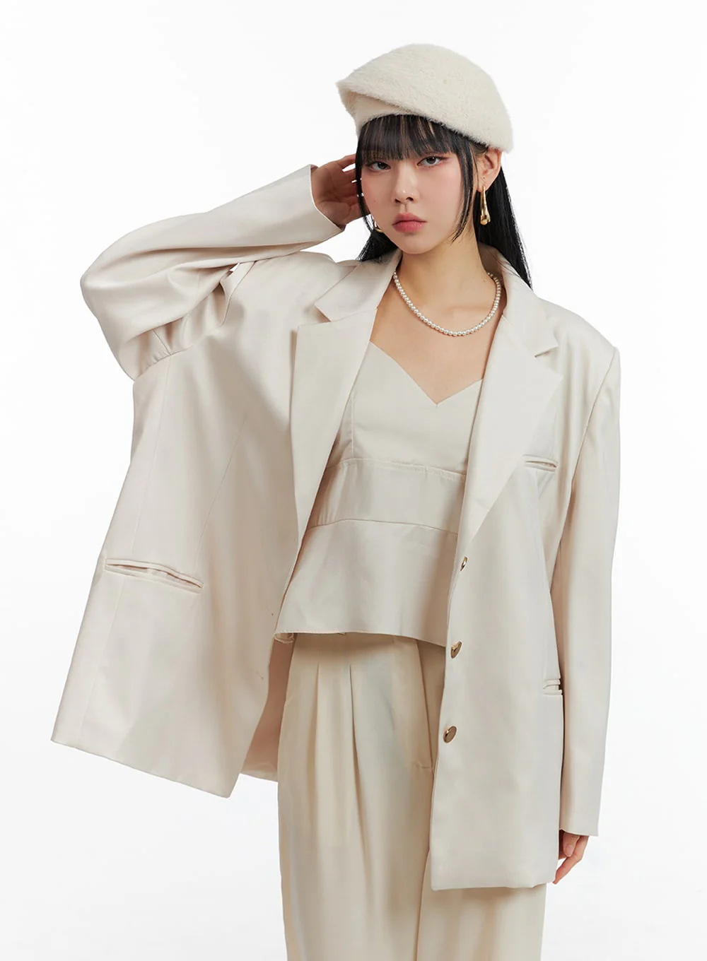 Oversized Blazer IF402 - Image 3