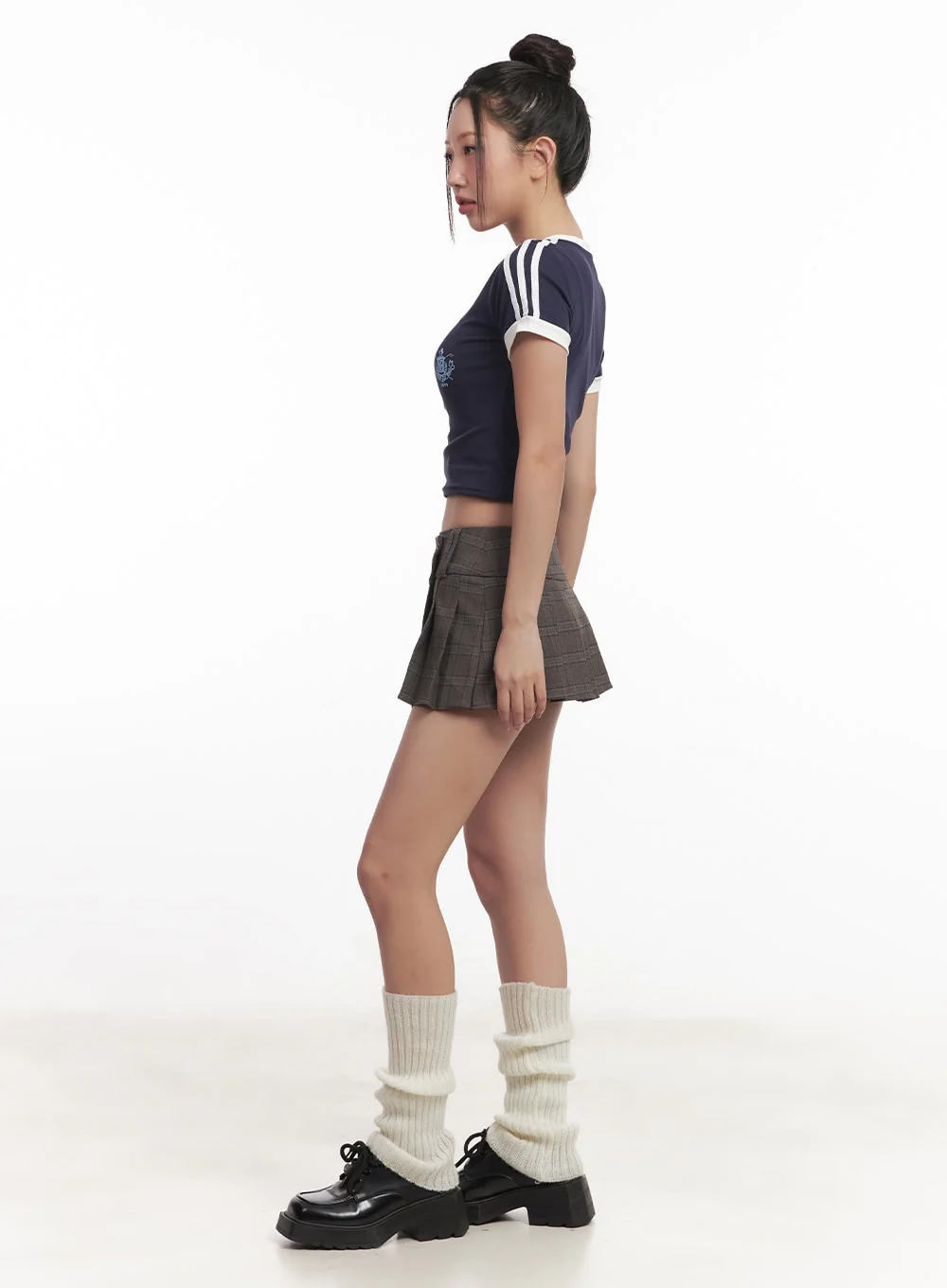 Plaid Pleated Mini Skirt CM528 - Image 3