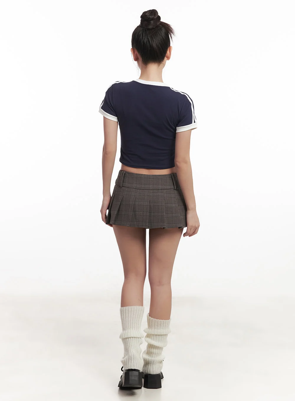 Plaid Pleated Mini Skirt CM528 - Image 4