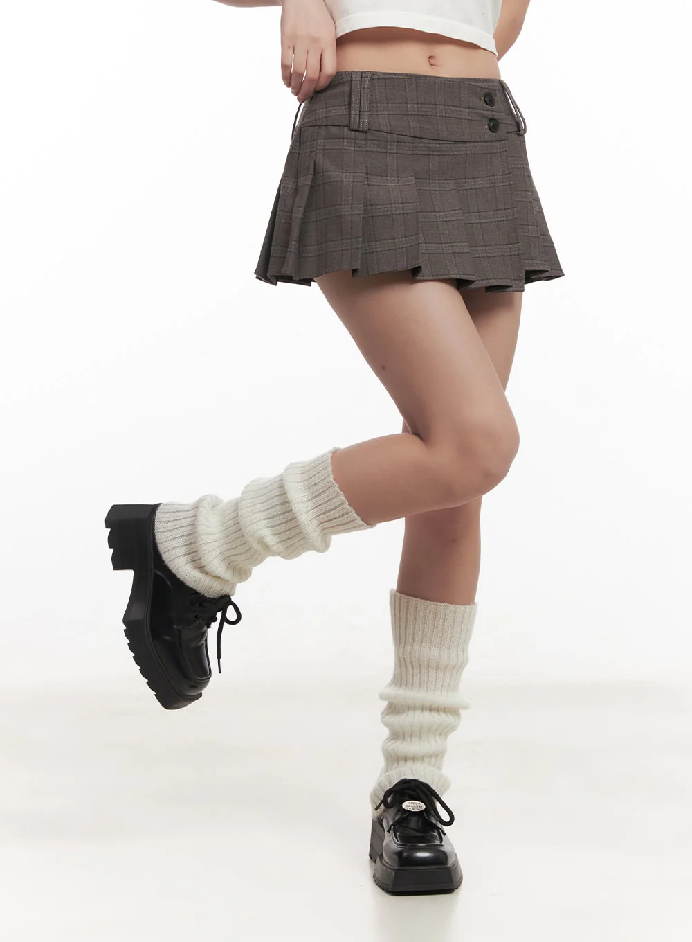 Plaid Pleated Mini Skirt CM528 - Image 8