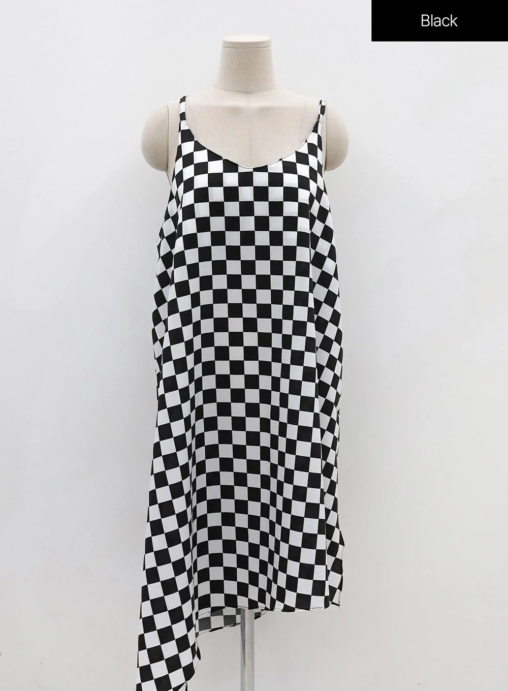 Plus Checked Sleeveless Dress IG09 - Image 12