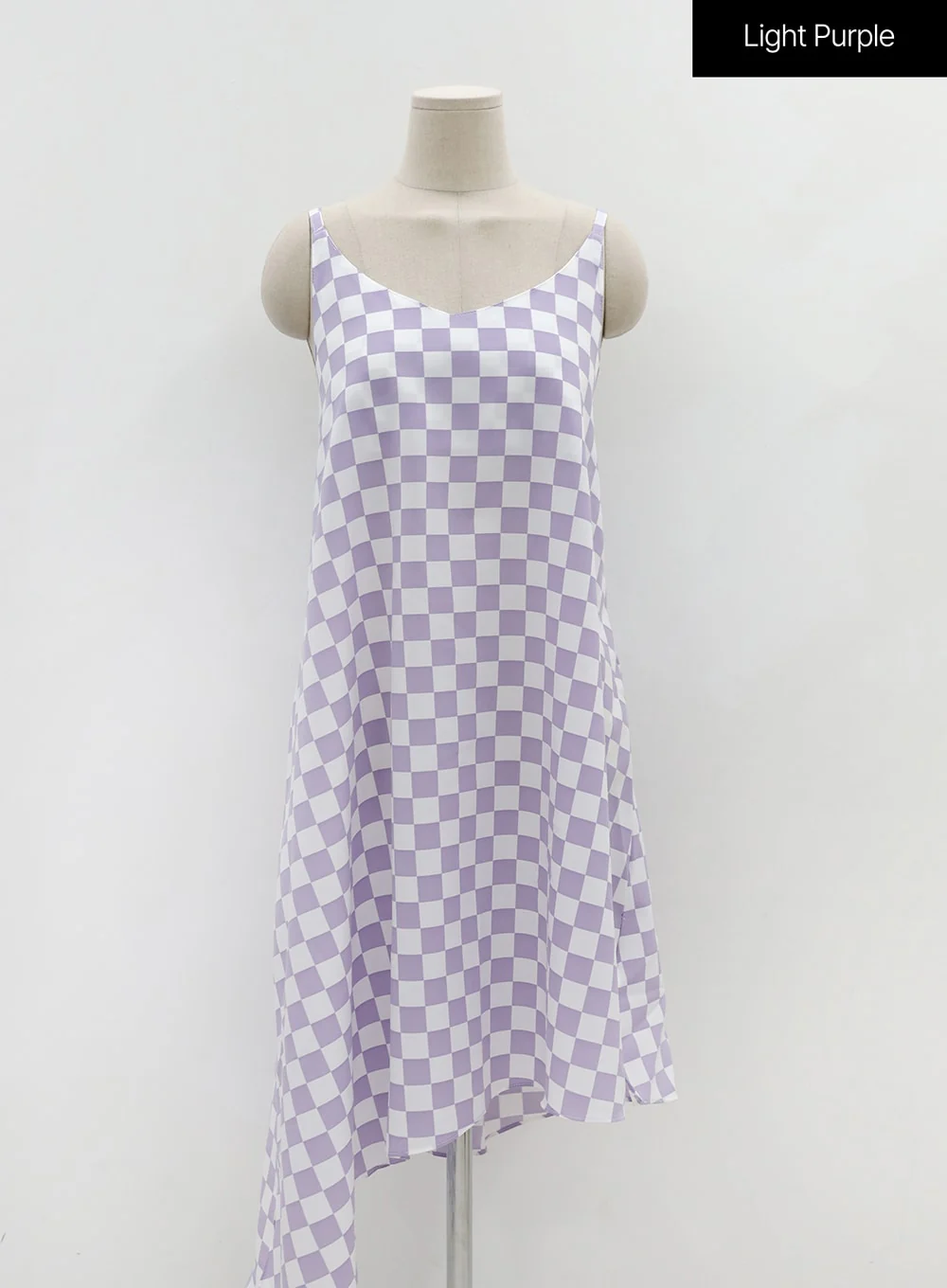 Plus Checked Sleeveless Dress IG09 - Image 14