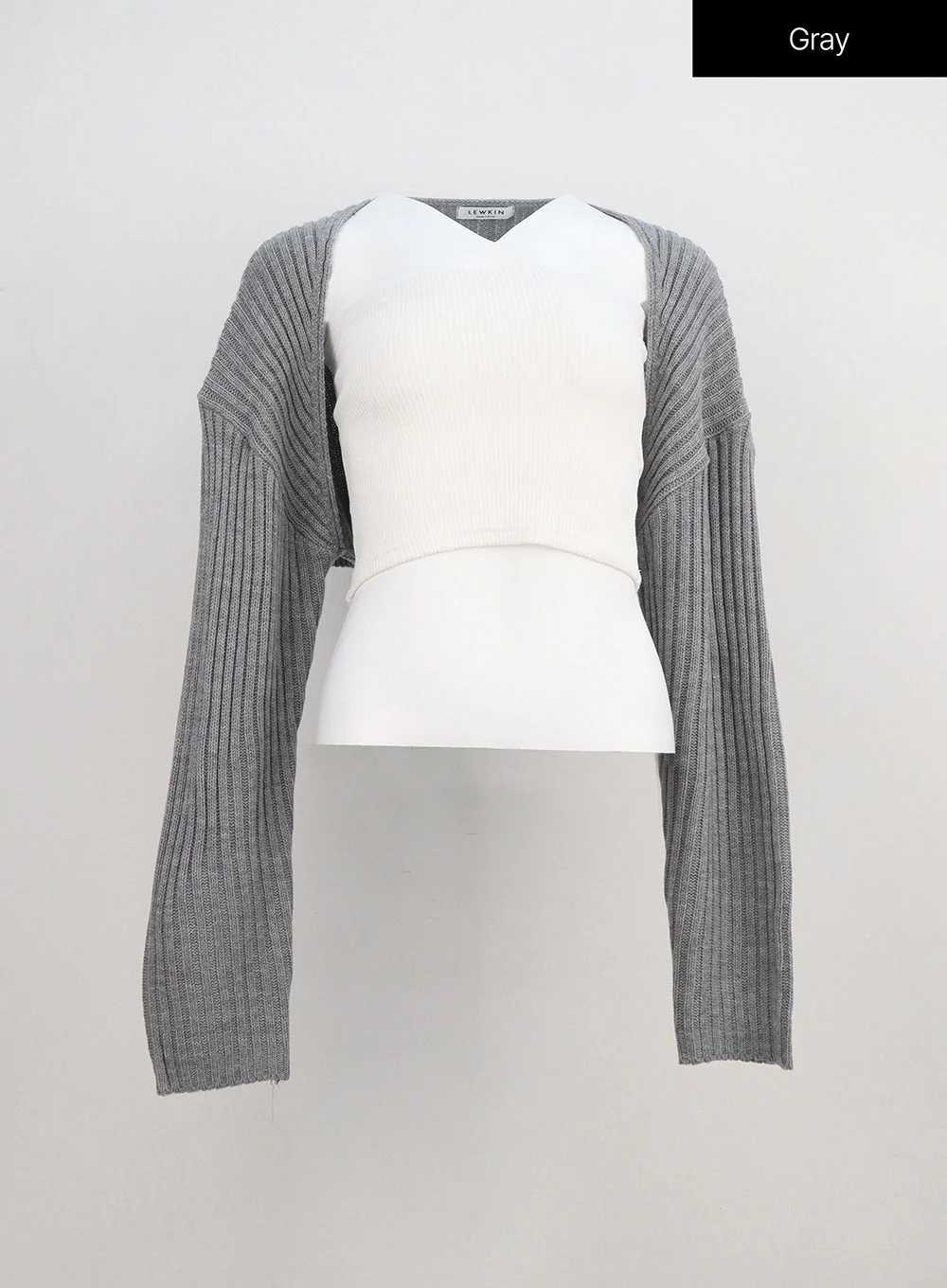 Ribbed Bolero Shrug BA09 - Image 15