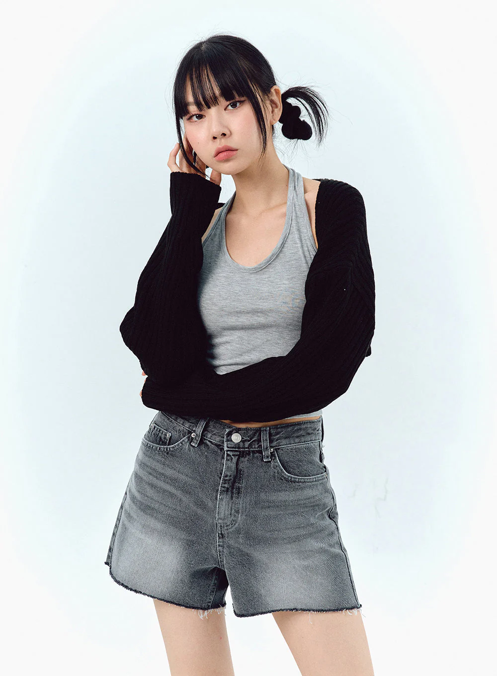 Ribbed Bolero Shrug BA09 - Image 4