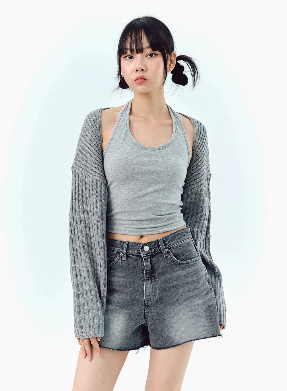 Ribbed Bolero Shrug BA09 - Image 6