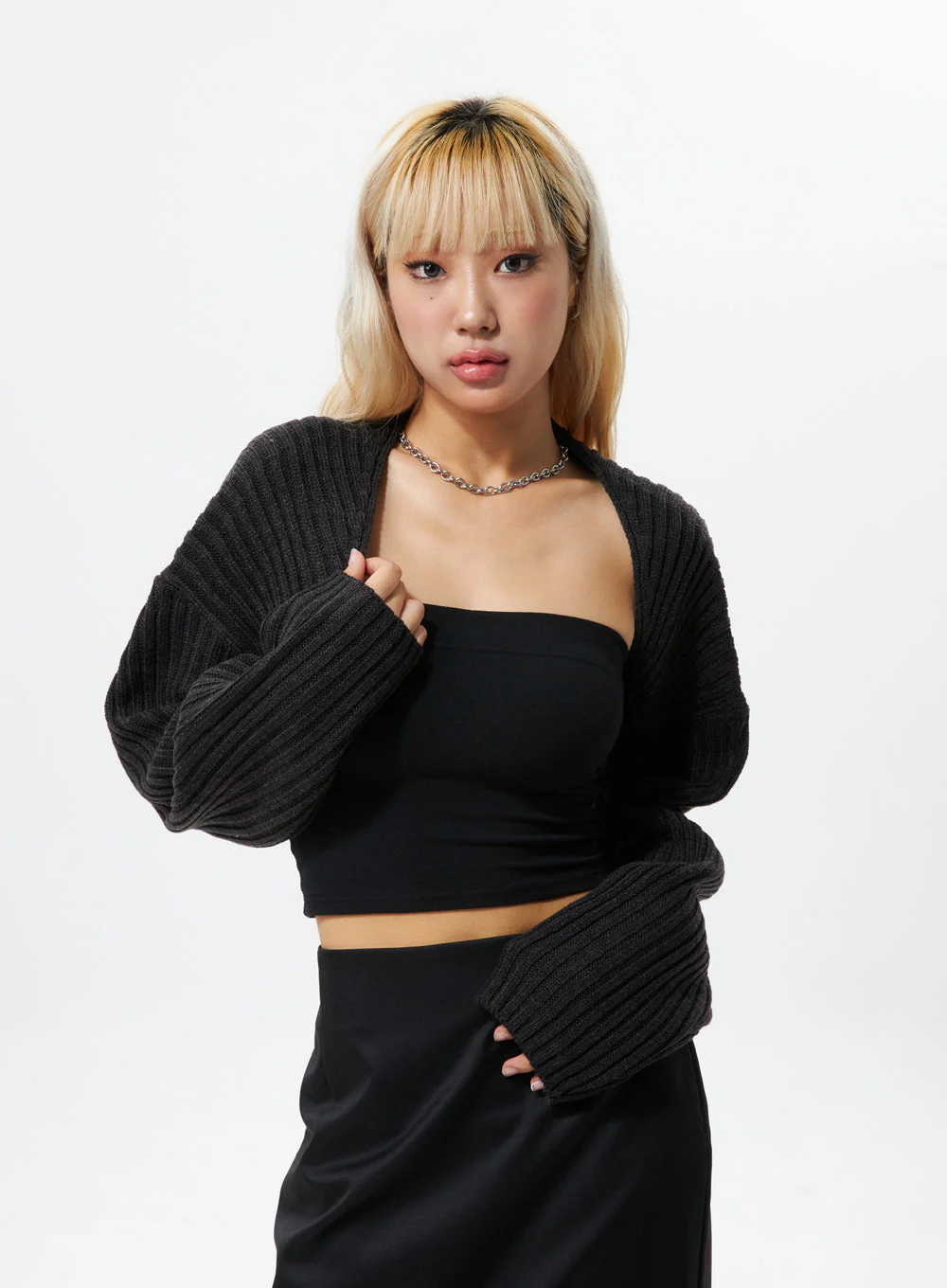 Ribbed Bolero Shrug BA09 - Image 8