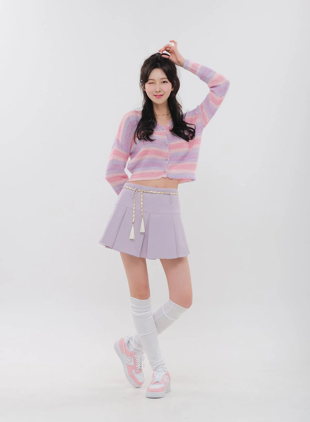 Ribbed Knee Socks BM19 - Image 8