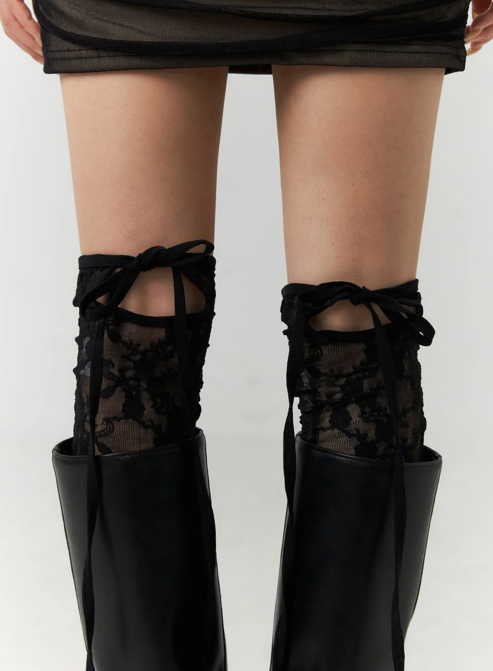 Ribbon Lace Mesh Socks CN317 - Image 3