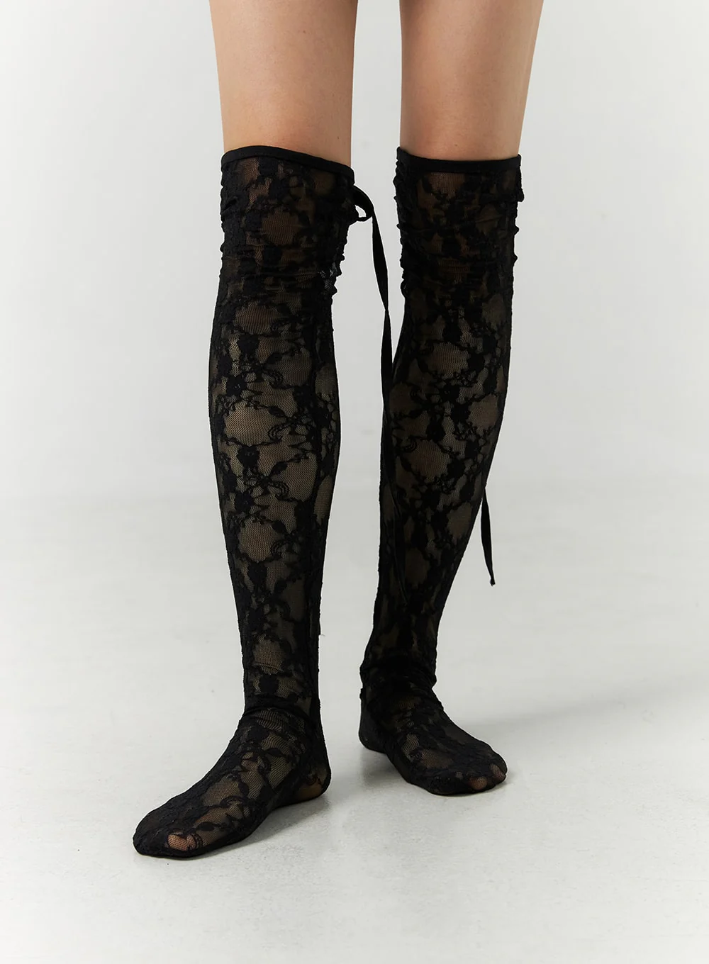 Ribbon Lace Mesh Socks CN317 - Image 4
