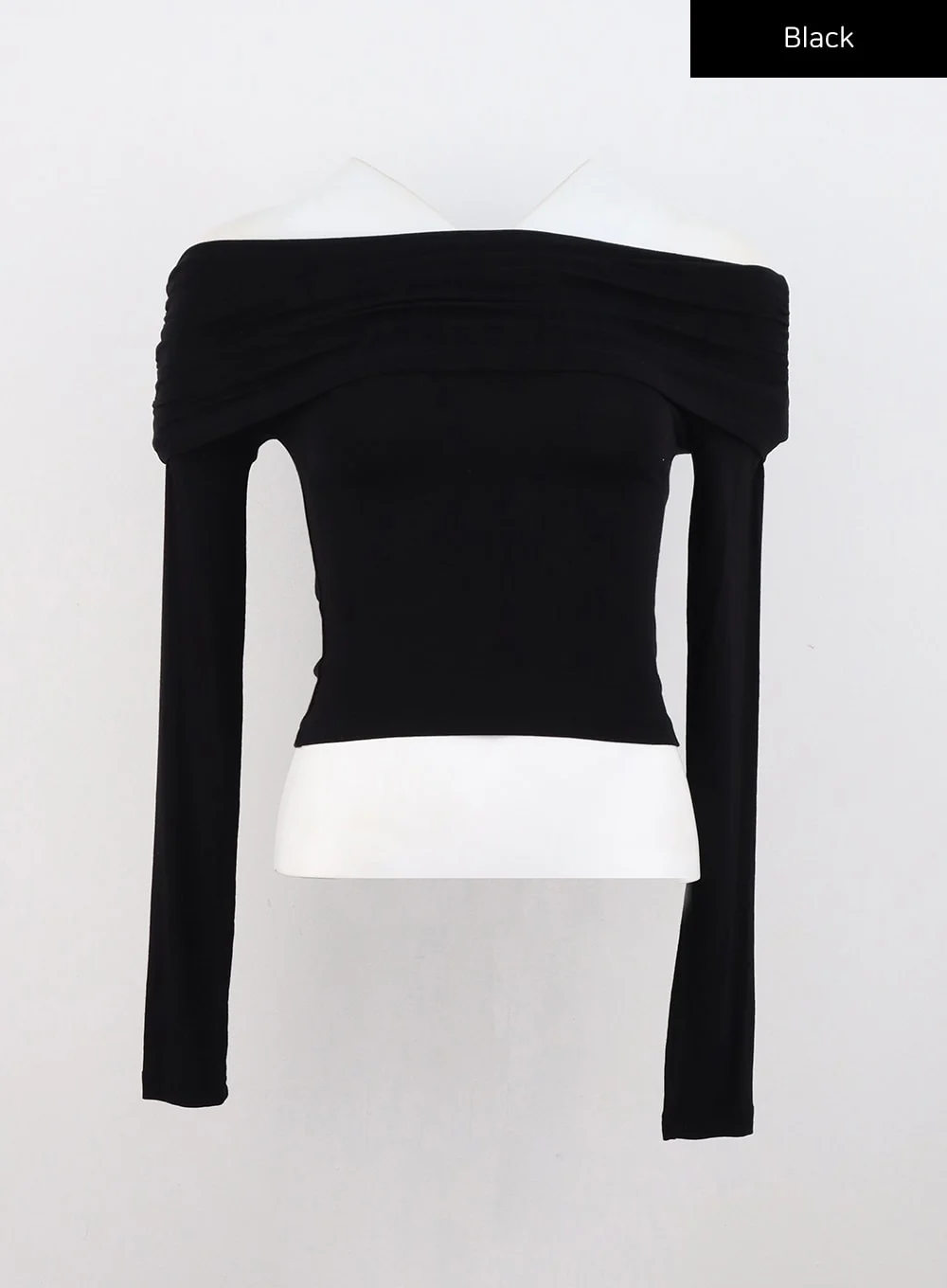 Shirred Off-Shoulder Crop Top CS320 - Image 14