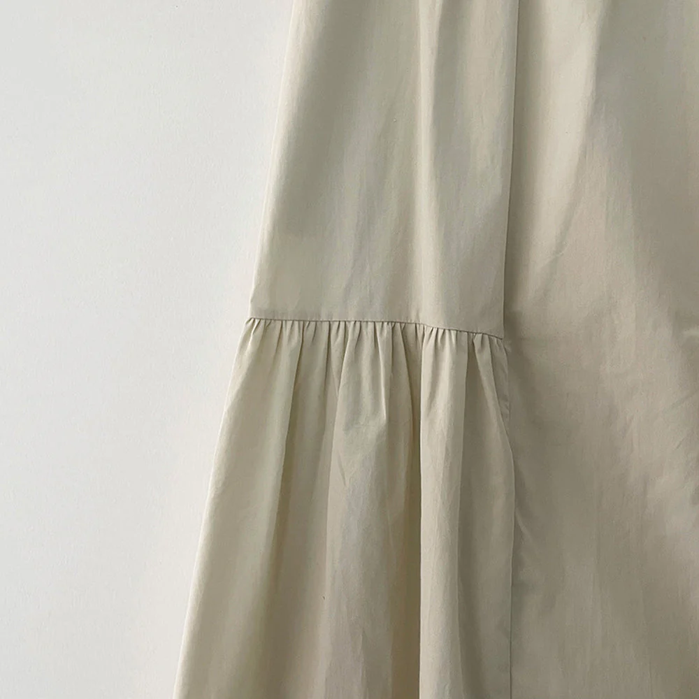 Shirring Long Band Skirt - Image 10