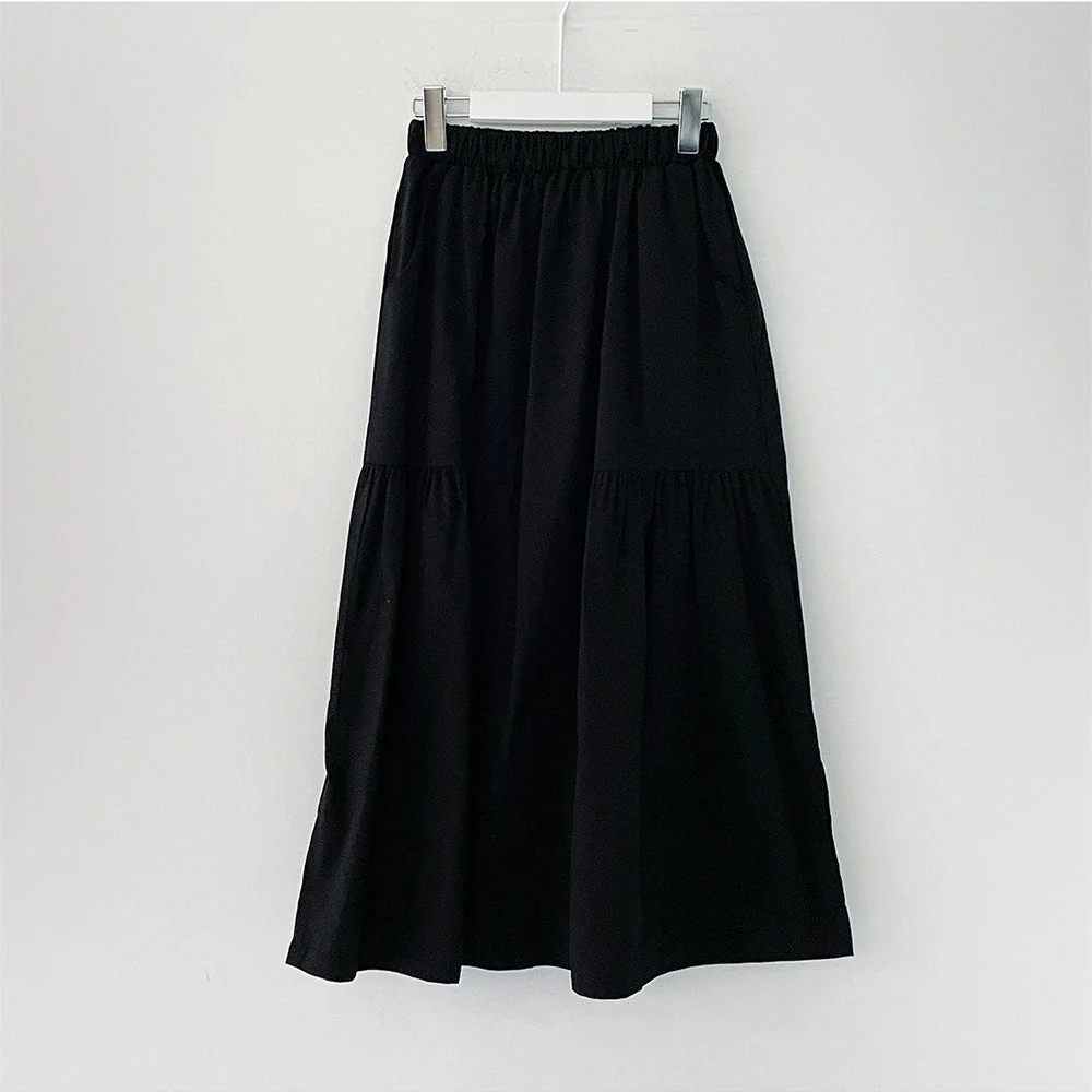Shirring Long Band Skirt - Image 8