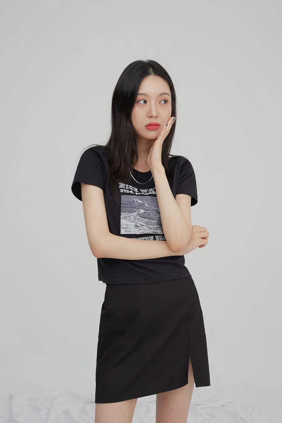 Silver Chain Necklace CM6 - Image 4