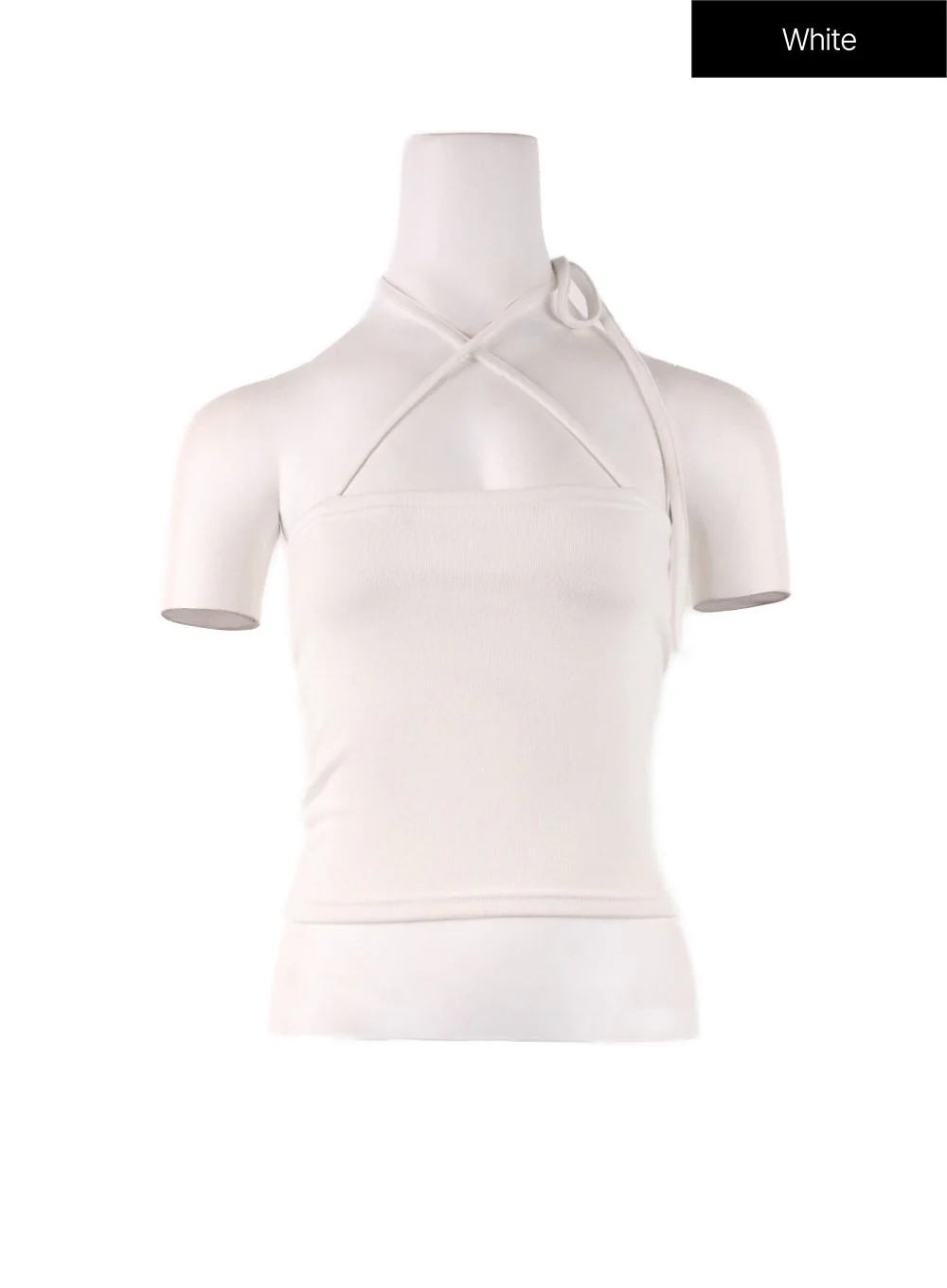 Solid Halter Bowknot Cami Top IF408 - Image 8