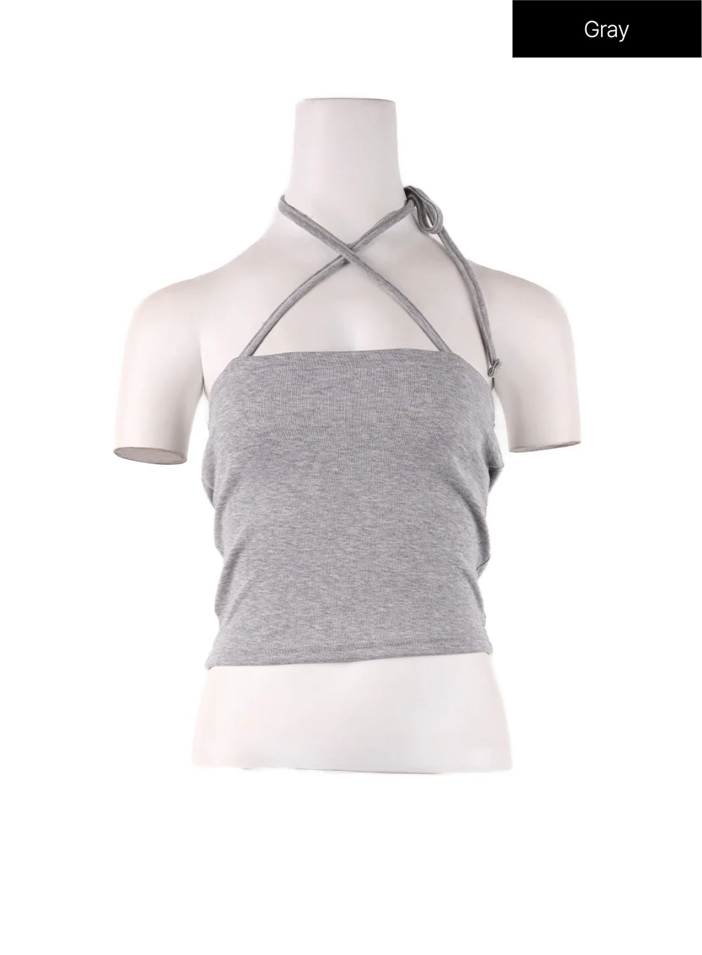 Solid Halter Bowknot Cami Top IF408 - Image 9