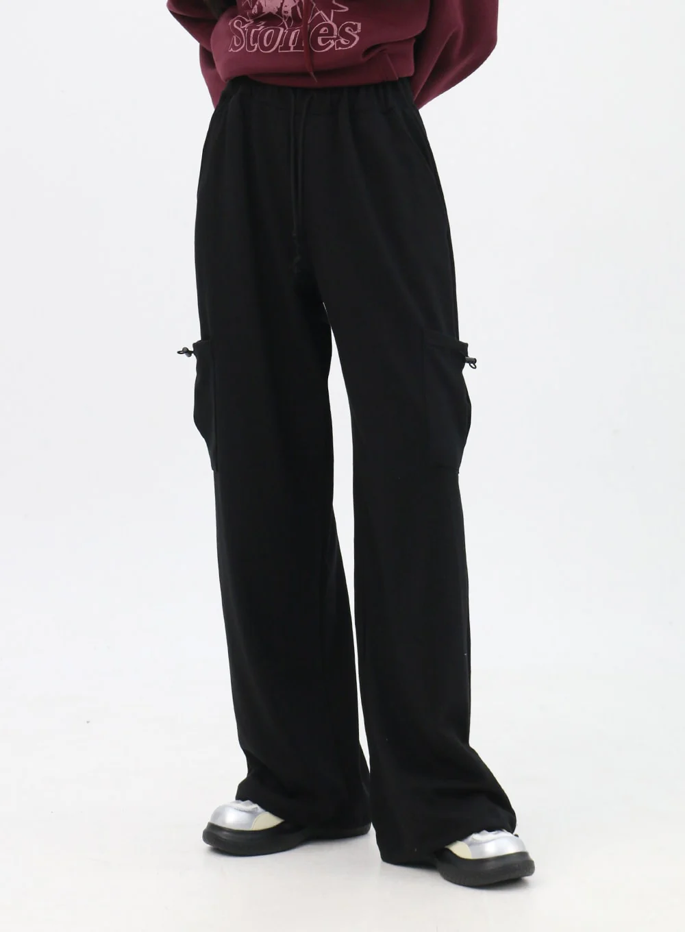 Straight Fit String Cargo Pants IN310 - Image 5