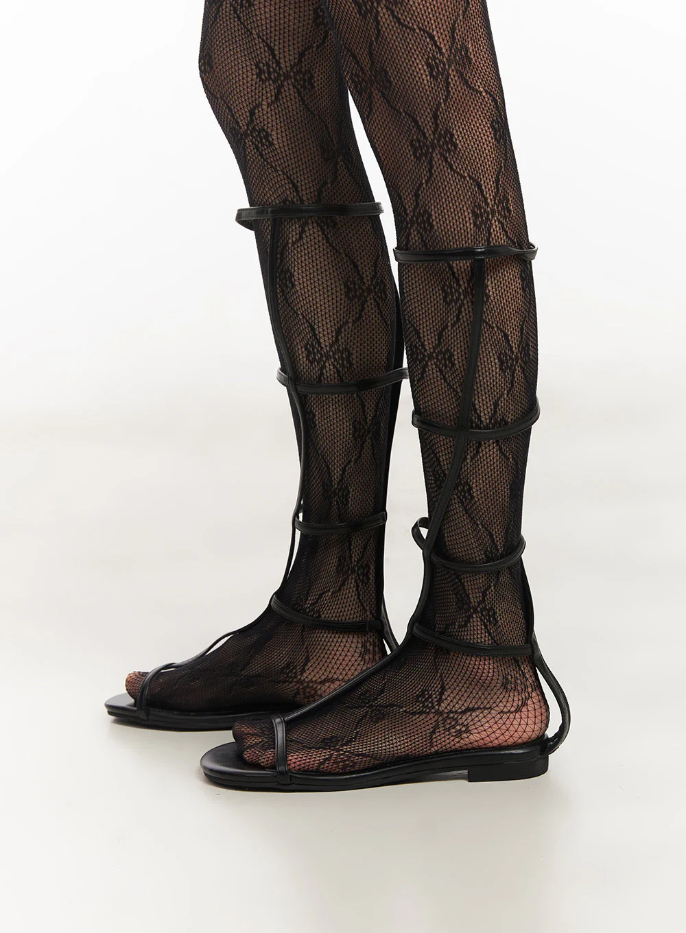 Strap Sandal Long Boots IY502 - Image 7