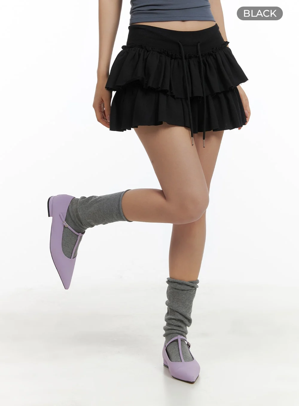 String Frill Mini Skort CA409 - Image 6