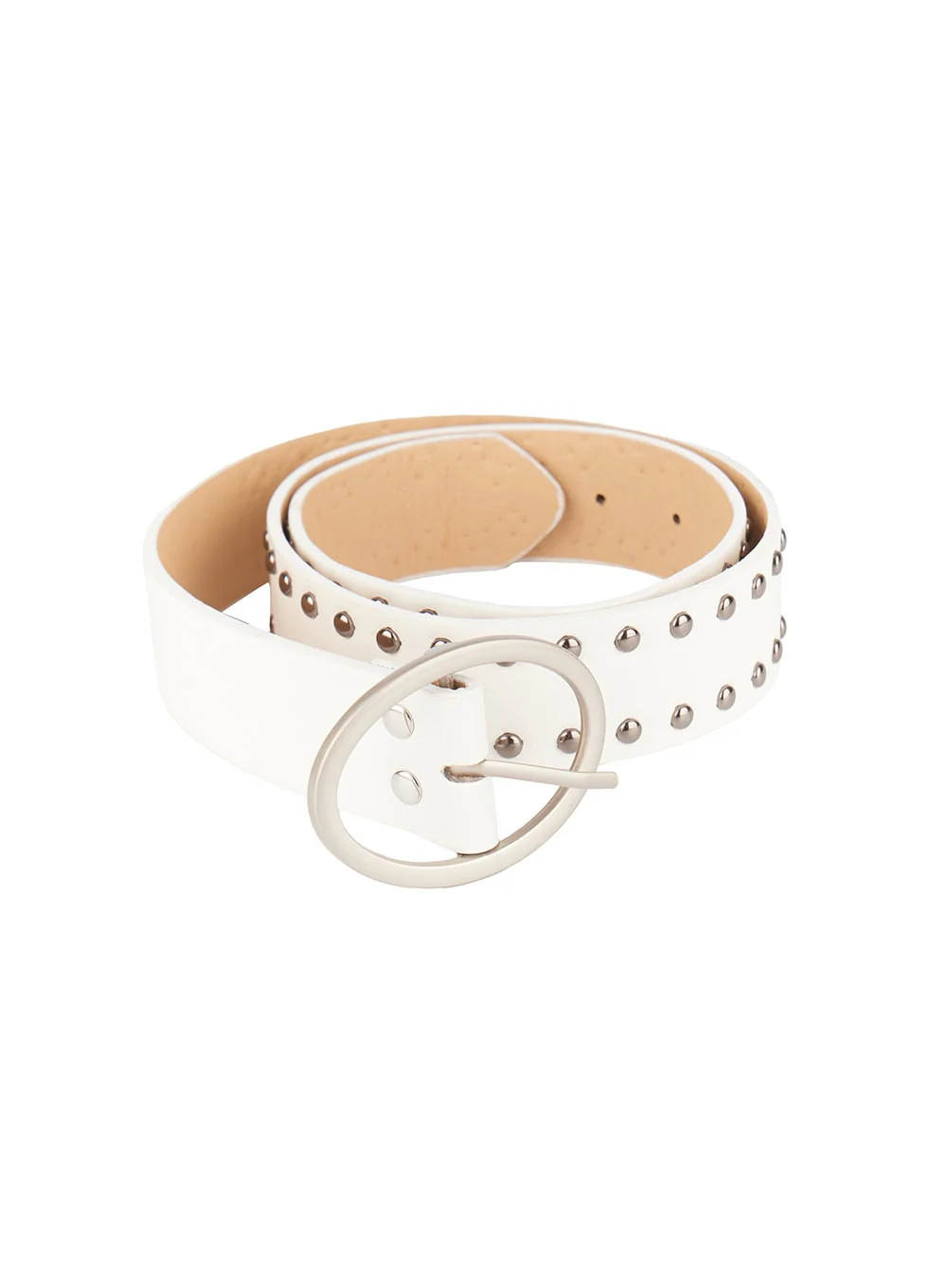 Twin Stud Faux-Leather Belt IY502 - Image 11