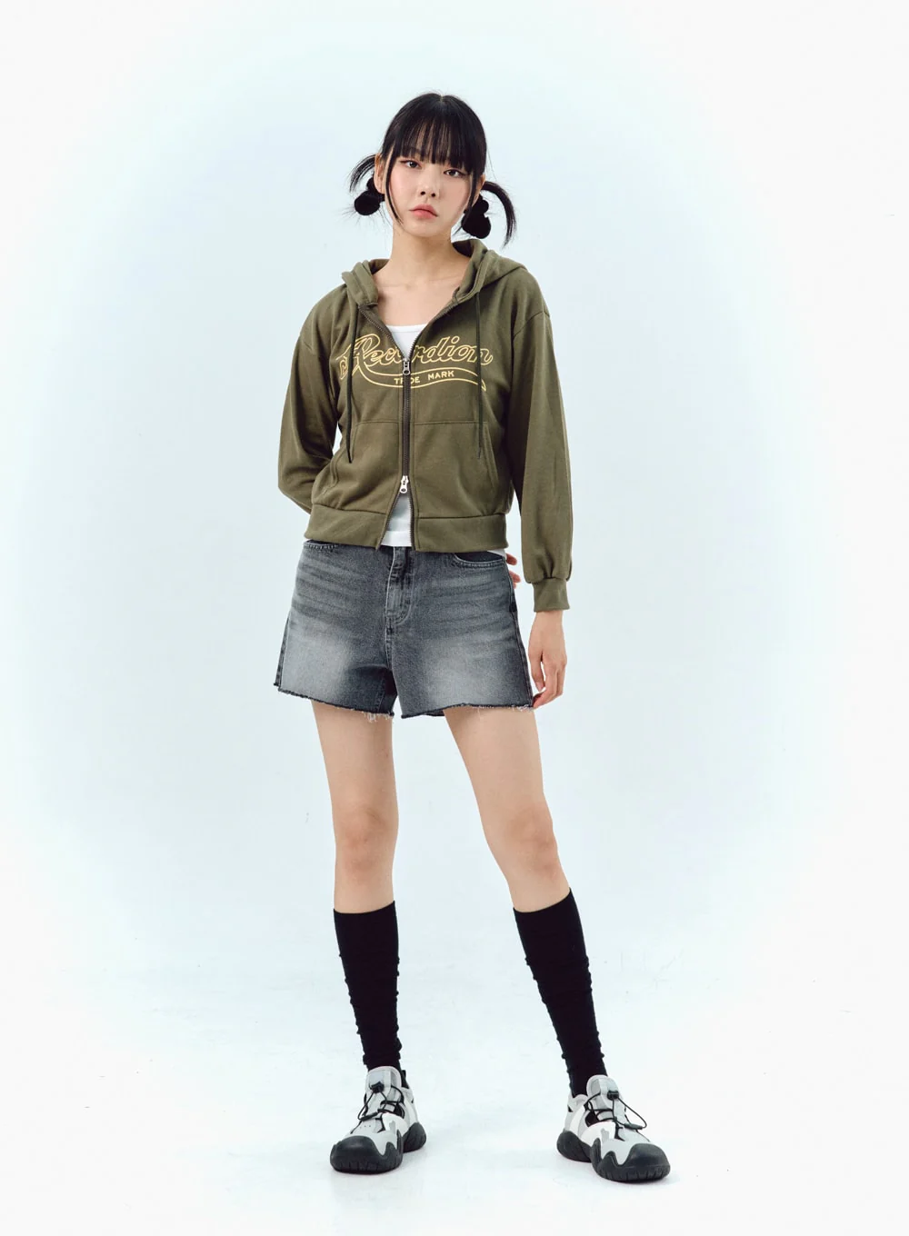 Two-Way Zip-Up Hoodie IG304 - Image 10