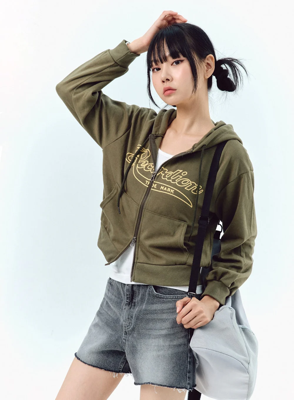 Two-Way Zip-Up Hoodie IG304 - Image 7