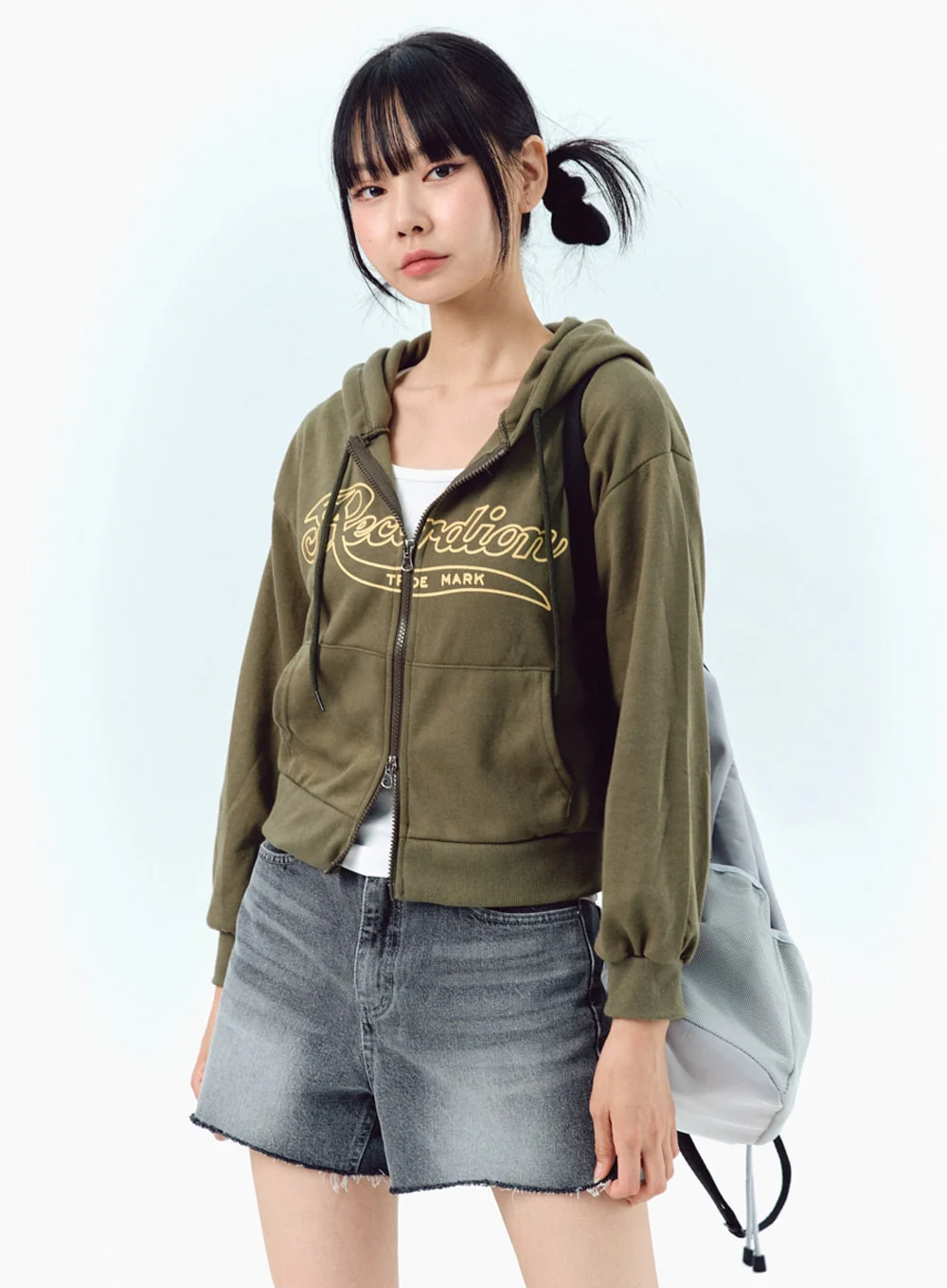 Two-Way Zip-Up Hoodie IG304 - Image 8