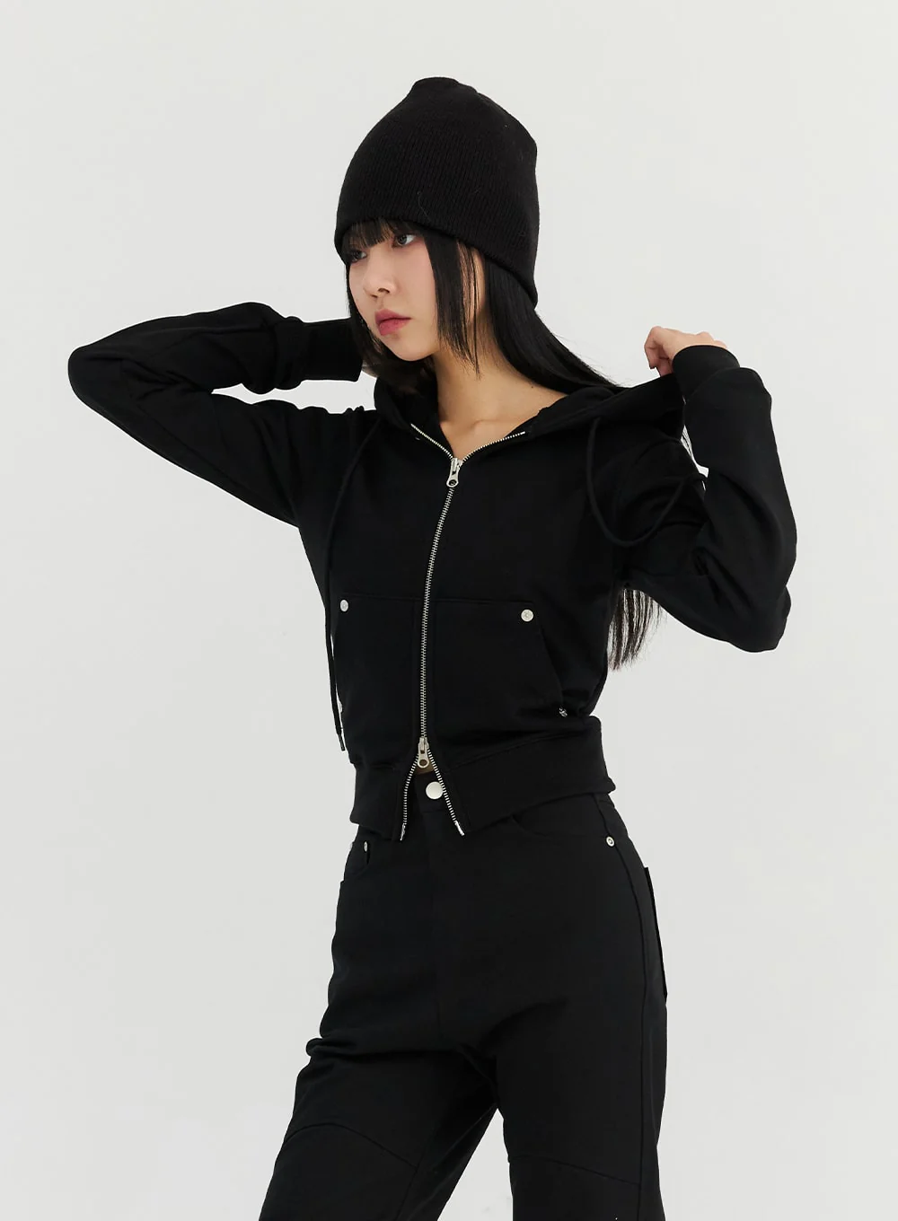Two-Way Zip-Up Hoodie Jacket CN306 - Image 6