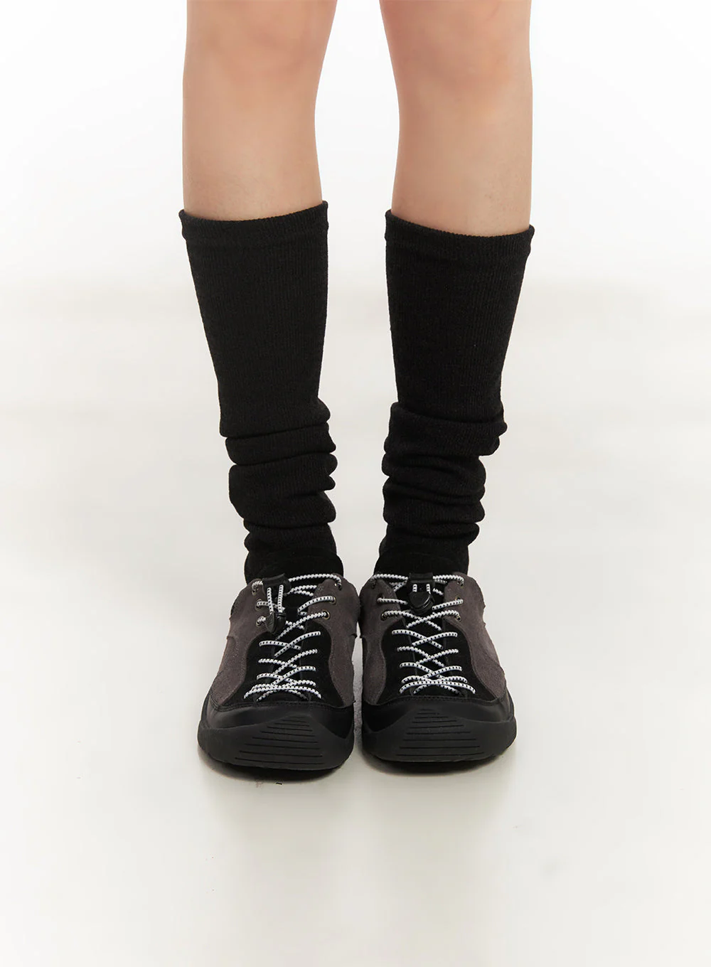 Urban Faux-Leather Sneakers IY502 - Image 3