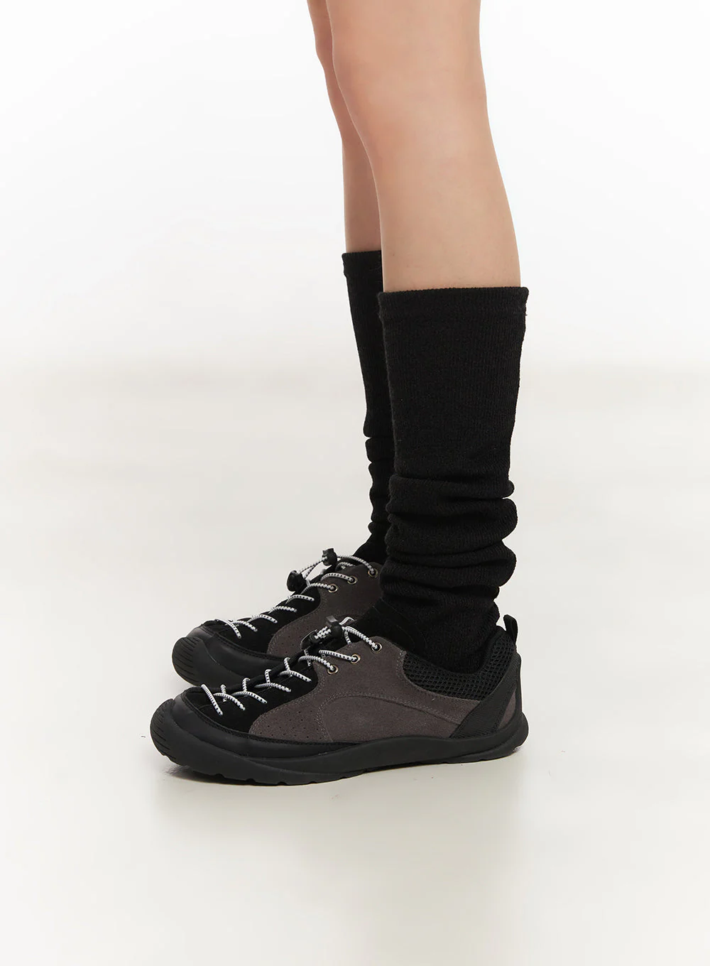 Urban Faux-Leather Sneakers IY502 - Image 4